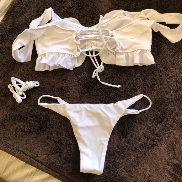White Bikini Swimsuit - Picture 4 of 6